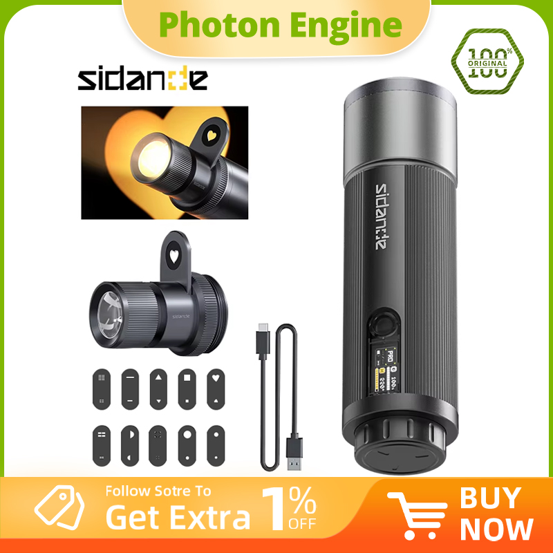 Photography Lighting Uk - SIDANDE 12W Taschenlampe PRO 3500-7000k RGB-Licht