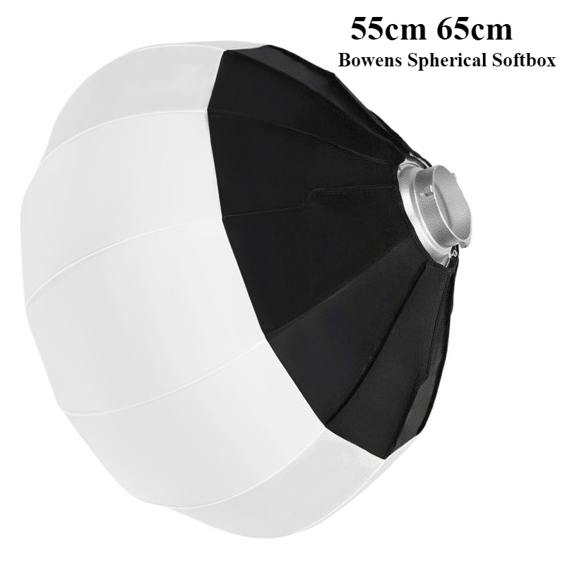 Photography Lighting Modifiers - 55cm 65cm Globus-Laternen-Softbox Schnellverschluss-Kugeldiffusor Weichlicht-Modifikator Bowens-Mount