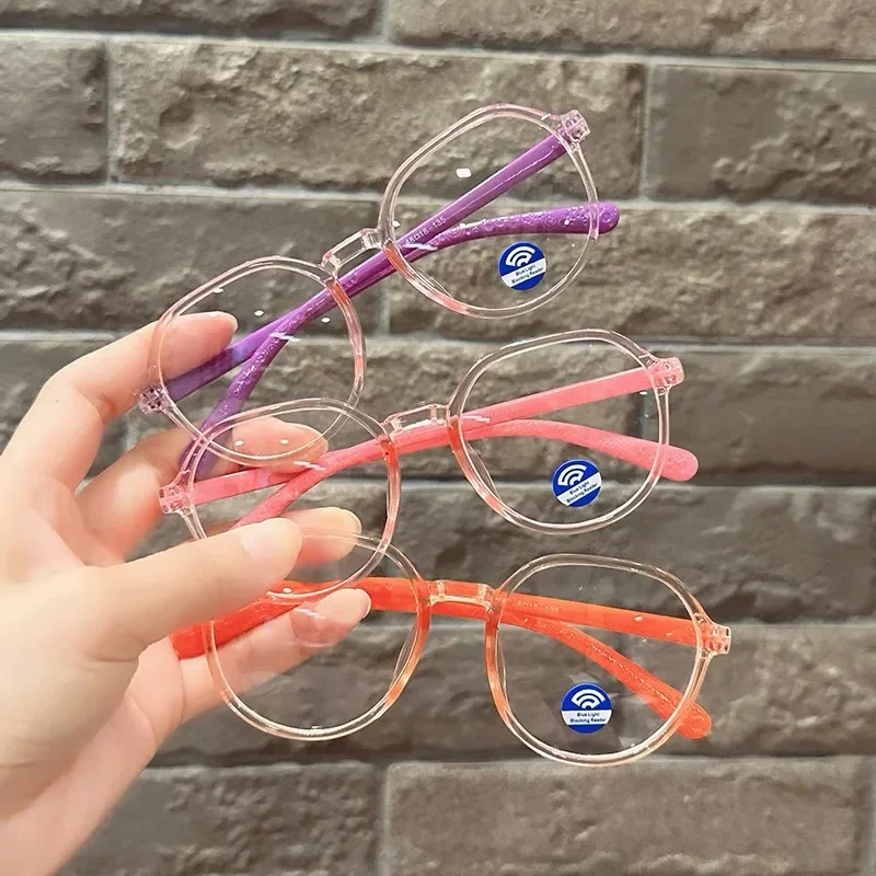 Photography Lighting Spotlight - Blaulichtblockierende Brille für Kinder, Computerbrille, Silikonrahmen,