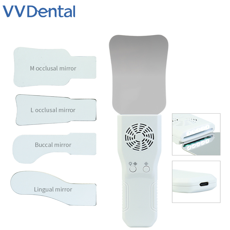 Photography Lighting Reflectors - VVDental Dental Anti-Fog-Spiegel-Set, beschlagfreie Intraoralfotografie, Edelstahlspiegel