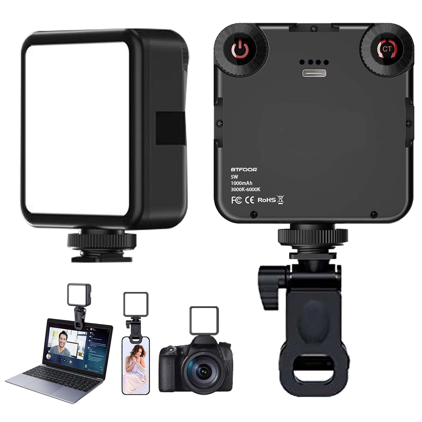 Photography Lighting Diagram - LED-Videoleuchte, tragbar, Fotografie, On-Camera, 3000 K-6000