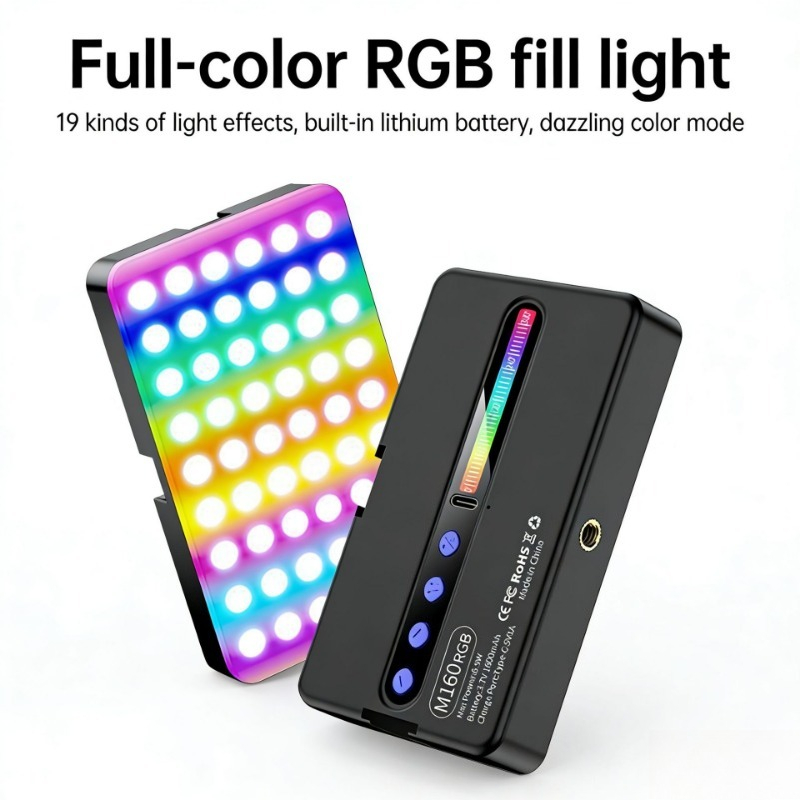 Photography Lighting Color - Tragbares Fotografie-Taschenlicht, Vollfarbiges LED-Selfie-Licht für Mobiltelefone,