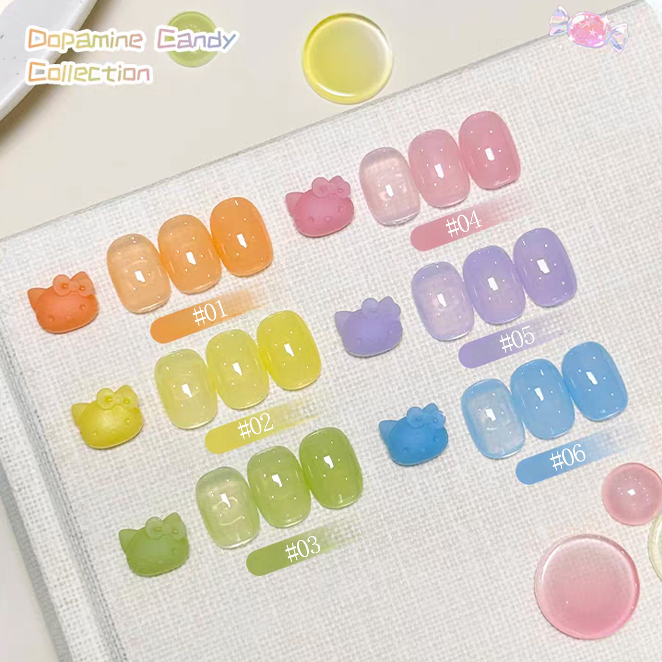 Coloured Gel Set - 1 Stück WS Dopamin Macaron Eis
