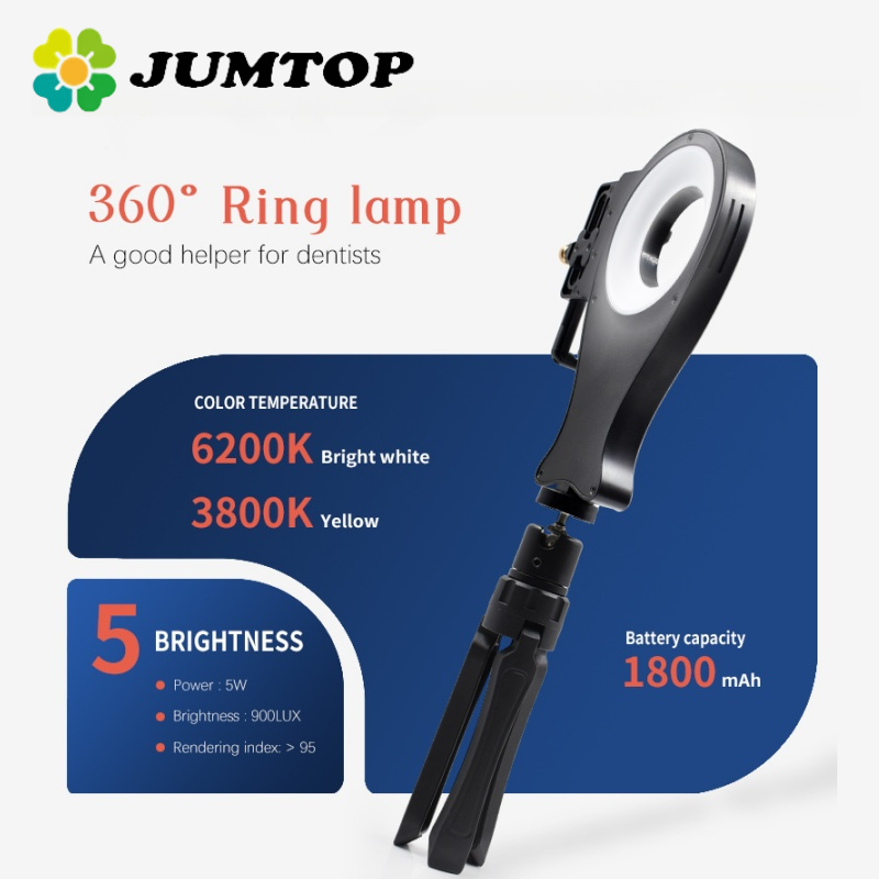 Photography Lighting Lamp - JUMTOP Tragbares Mundfülllicht für Zahnfotografie, 64