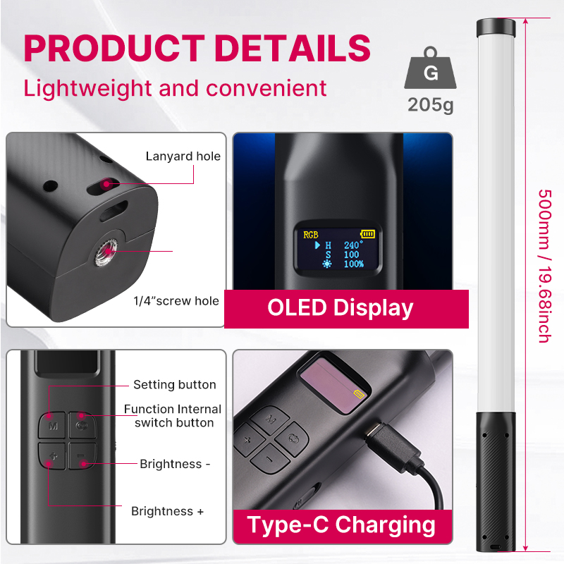 Ulanzi VL119 Handheld RGB Bunt – Photography Lighting Uk Bewertung und Preis