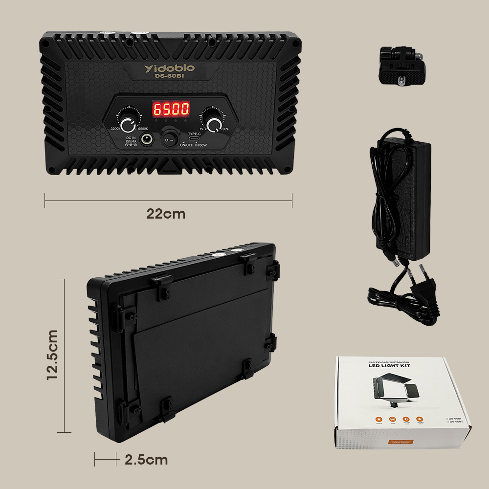 Tragbares Videolicht DS60BI Fo – Photography Lighting Uk Bewertung und Preis