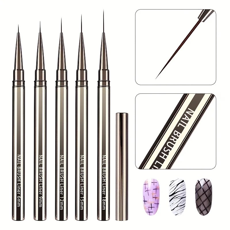 5PCS Nail art Liner Pinsel Han – Coloured Gel Set Bewertung und Preis