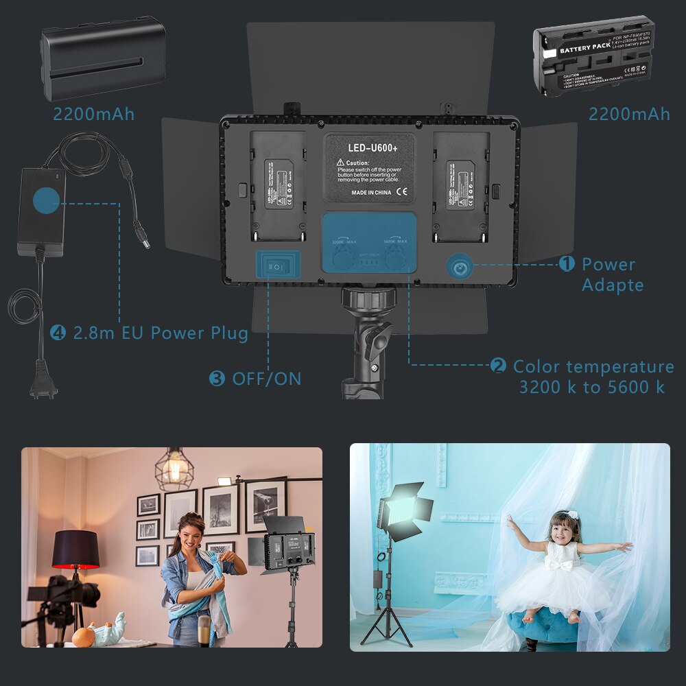 Nagnahz u800 led video licht f – Photography Lighting Uk Bewertung und Preis