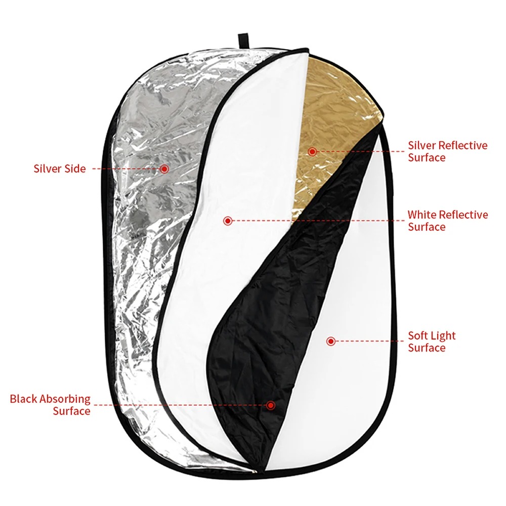 Tragbarer 5-in-1 Zusammenklapp – Photography Lighting Reflectors Bewertung und Preis